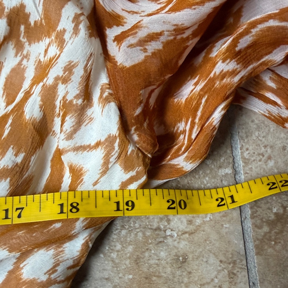 Anthropologie Odetta Maxi Dress Pockets Elastic Waist Ruffles Tiered Skirt Gold - Picture 11 of 16